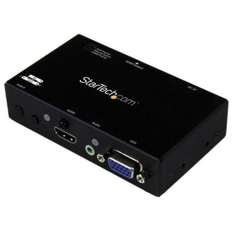StarTech.com Switch Commutatore 2x1 HDMI + VGA a HDMI - Switch Convertitore HDMI / VGA a HDMI con commutazione prioritaria - 1080p