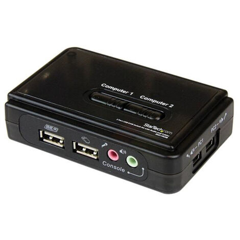 StarTech.com Switch KVM 2 porte VGA USB con Audio - Risoluzione 2048x1536