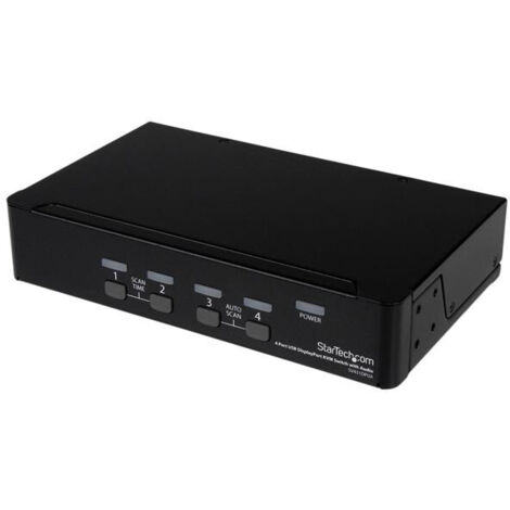 StarTech.com Switch KVM DisplayPort USB a 4 porte con audio