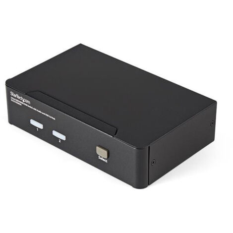 StarTech.com Switch KVM HDMI USB 2 porte, con audio e hub USB 2.0
