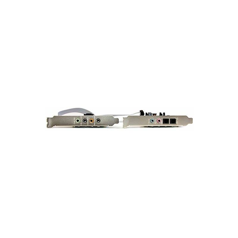 

.com Tarjeta de sonido PCI Express con sonido envolvente de 7.1 canales 24bit 192 kHz - Startech
