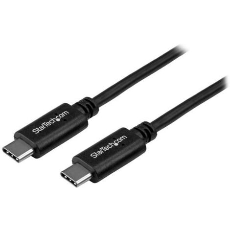 StarTech.com USB-C Kabel - St/St - 0,5m - USB 2.0 - USB-C Ladekabel - USB 2.0 Typ-C - Kurzes USB C Kabel - USB-Kabel - USB-C (M) bis USB-C (M) - USB 2.0 - 50 cm - Schwarz (USB2CC50CM)