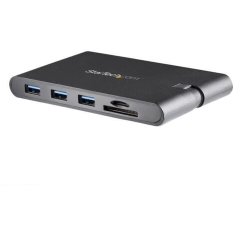 StarTech.com USB-C Multiport Adapter - USB Typ C Mini Dock mit HDMI 4K oder VGA 1080p Video - 100W PD Pass-through, 3 Port USB 3.0 Hub, GbE, SD & MicroSD - Laptop Travel Dock