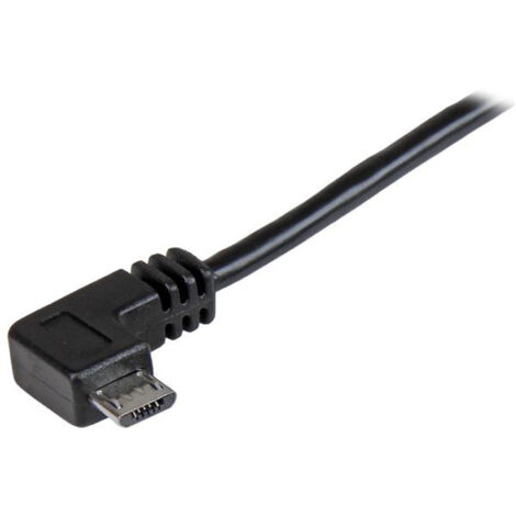 StarTech.com USBAUB2MRA - Câble USB 2.0 Type-A vers micro-USB 2.0 Type-B à angle droit (Mâle/Mâle - 2 m)