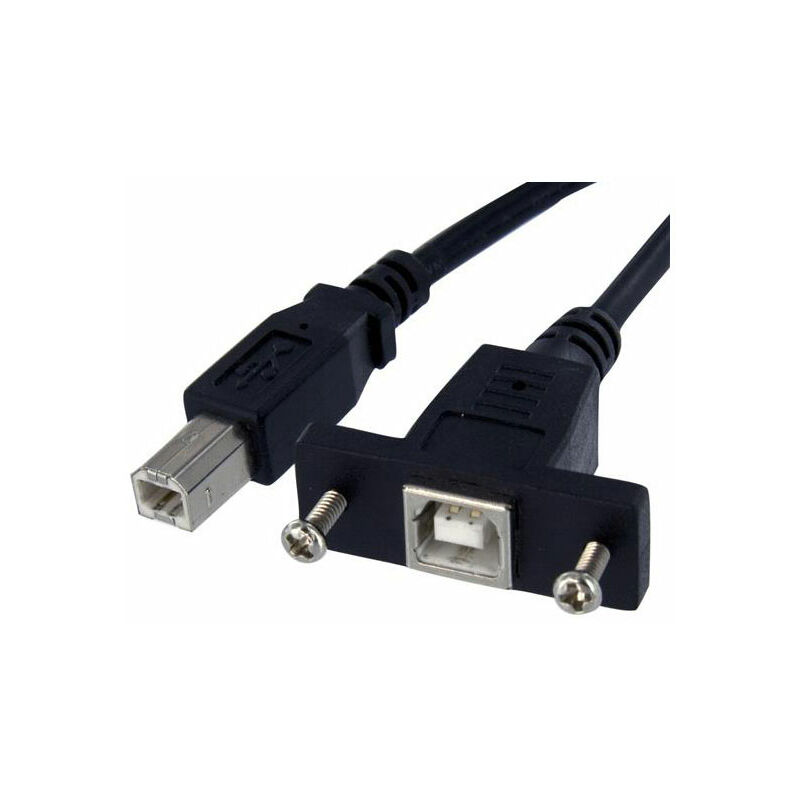 USBPNLBFBM1 1 ft Panel Mount USB Cable B To B - F/M - Startech.com