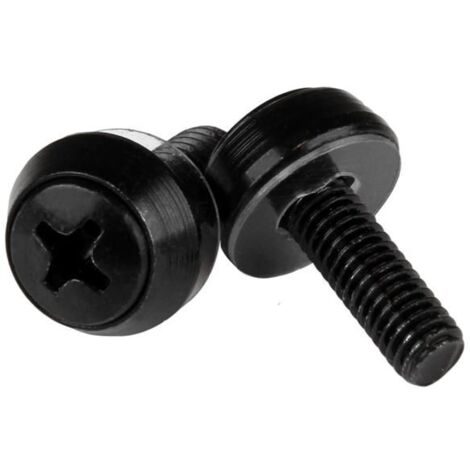 StarTech.com Viti per montaggio Server Rack - M5 x 12mm - confezione da 50, nero