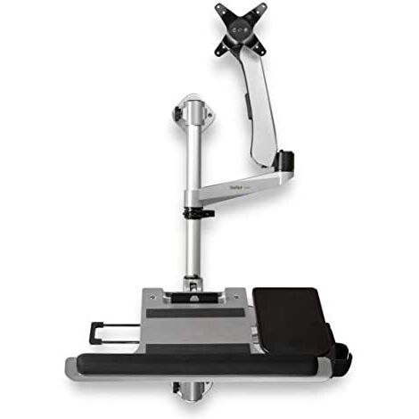 Startech.com Wandhalterung Workstation - für 1 Monitor bis zu 30 - mit Gelenkarm und Tastaturhalterung, 10 Jahre