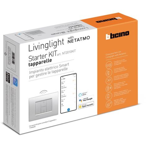 Starter Kit per gestire le tapparelle ed una lampada Bticino NT2010KIT