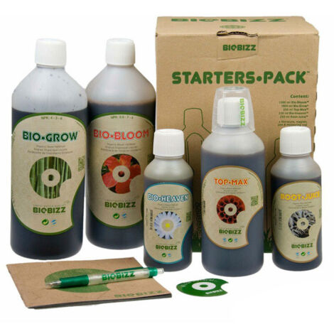 Starter Pack fertilisant Biobizz , pack complet engrais et booster