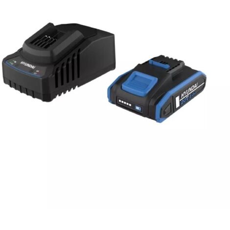 Starter Pack Hyundai 25898 Batteria 20v 2Ah 25894  + Carica Batterie 25896