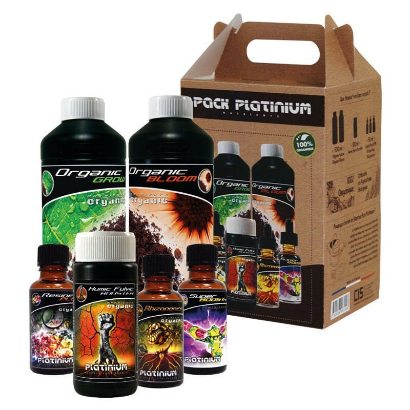 Platinium Nutrients - Starter pack Organique de 6 engrais - Terre Coco