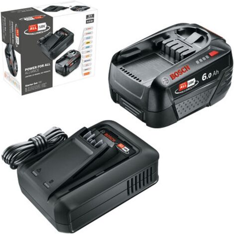 Starter Set 18V - BOSCH GRÜN - 1 Batterie 18V 6 Ah + Ladegerät - 1600A032A8