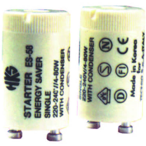 Starter universale con condensatore - 4/65w  230v