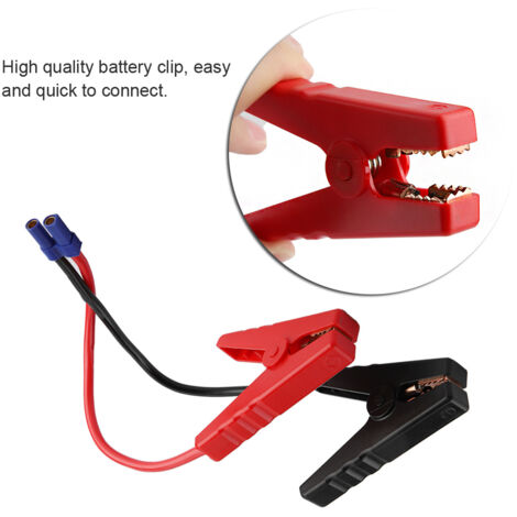 Starthilfekabel für Autos mit Klemmen und EC5 12V-Stecker