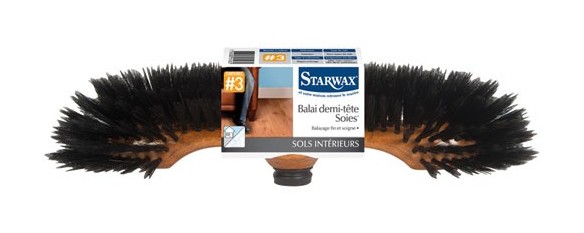 Starwax - Balai 1/2 tête soie - sols intérieurs