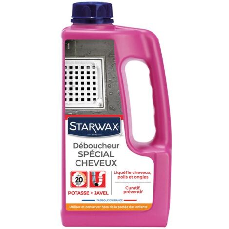 BRUNEL STARWAX - Déboucheur Canalisations Spécial Cheveux 900ml - Starwax