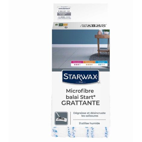 Starwax Housse Microfibre Grattante Bleu 46x13 cm