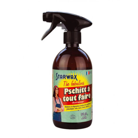 Starwax – Pschitt à tout faire 1L – Nettoyant tous supports – Certifié Ecocert – Parfum naturel de jasmin – Utilisable sans eau