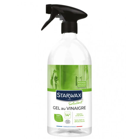 STARWAX SOLUVERT - Gel au vinaigre 14° spray 1l Ecocert