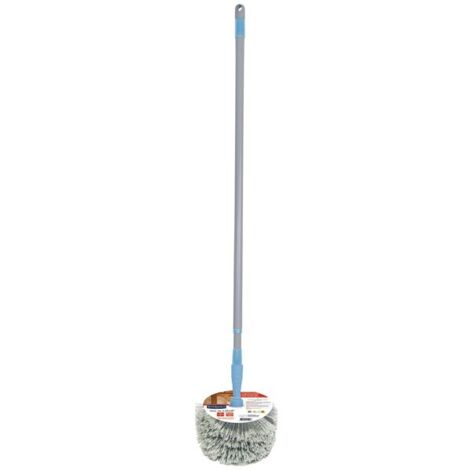 Starwax – Tête de loup manche télescopique 130 cm – Fibres fleurées pour nettoyage en hauteur – Compatible surfaces verticales et horizontales