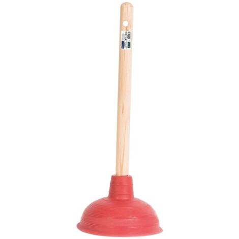Starwax – Ventouse caoutchouc naturel 14.5 cm – Manche en bois FSC – Déboucheur efficace pour toilettes, éviers et douches