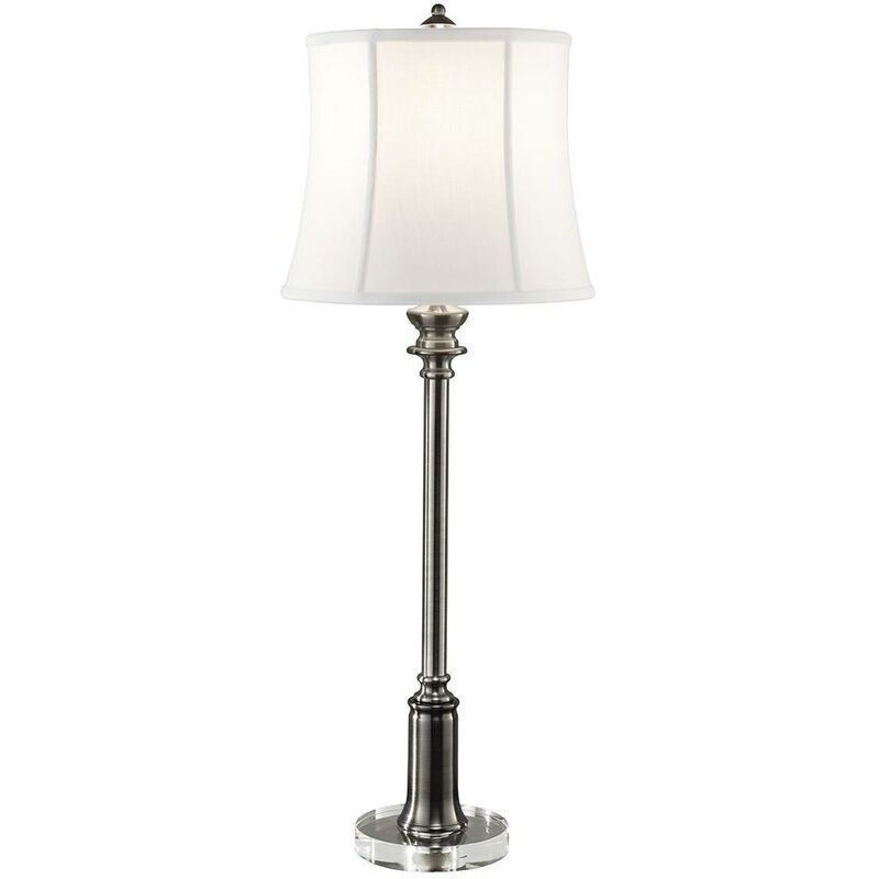Elstead Lighting - Elstead Stateroom - 1 Light Table Lamp Antique Nickel, E27