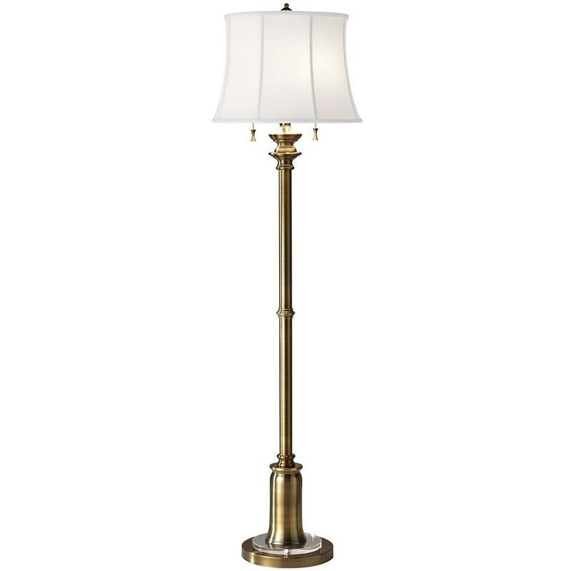 Elstead Lighting - Elstead Stateroom - 2 Light Floor Lamp Brass, E27