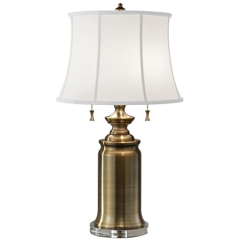 Elstead Stateroom - 2 Light Table Lamp Brass, E27