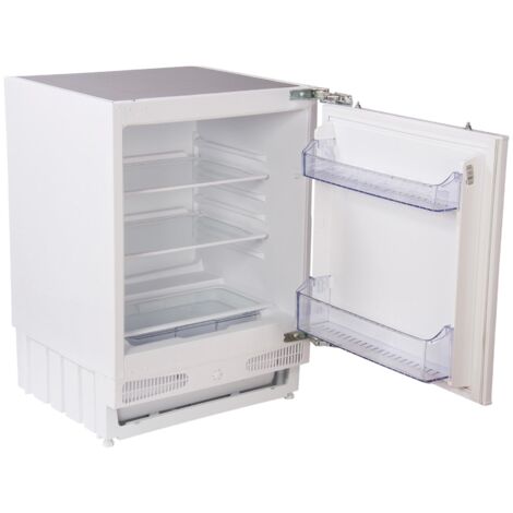 Statesman BU60LF4E Integrated Under Counter Larder Fridge 133 Litre, 2 Adjustable Shelves, Reversible Door, 60 cm Wide, White
