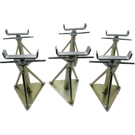 Static Caravan Axle Stands Large X6 (Extra Wide Mobile Home Support 15" - 20")