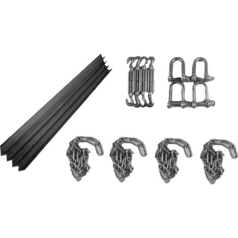 Static Caravan Chain Down Kit with Angle Stake Anchors (Tether Spike Concrete Ground Siting)