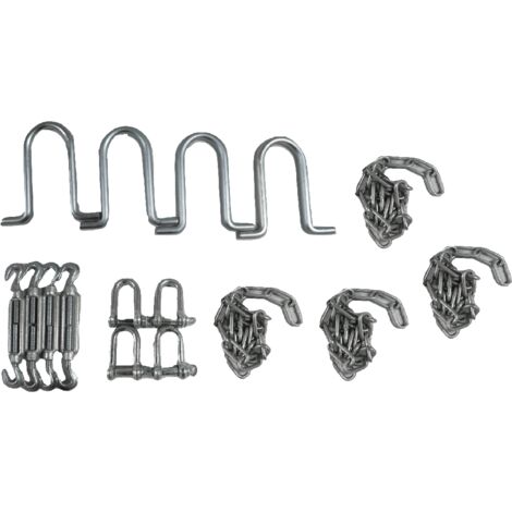 Static Caravan Chain Down Kit with U Bolt Anchors (Tether Concrete Hard Ground Siting)