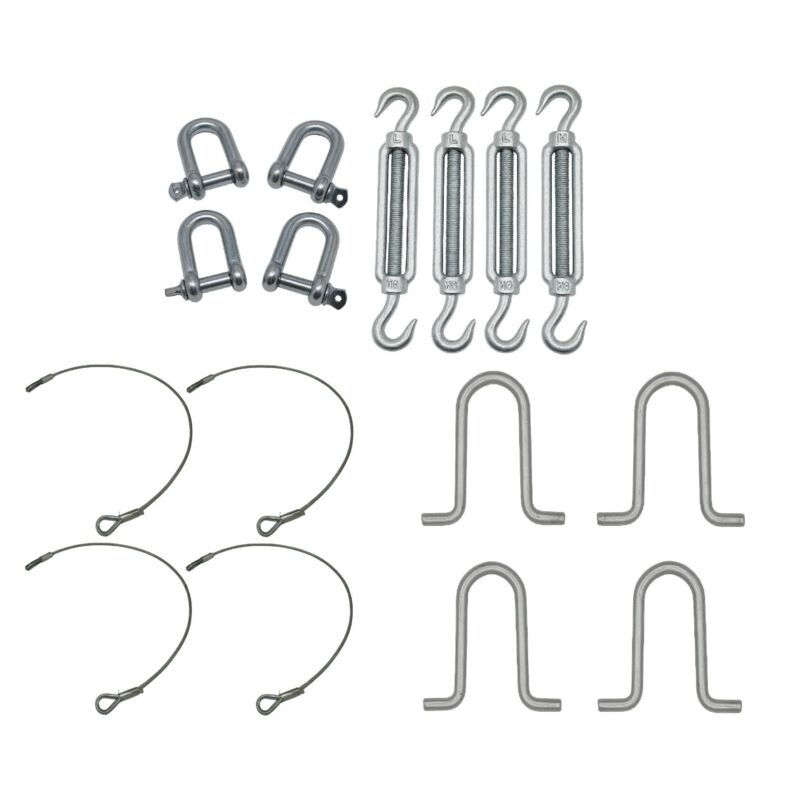 Static Caravan Tie Down Kit with U Bolt Anchors (Restraining Tether Mobile Home Siting)