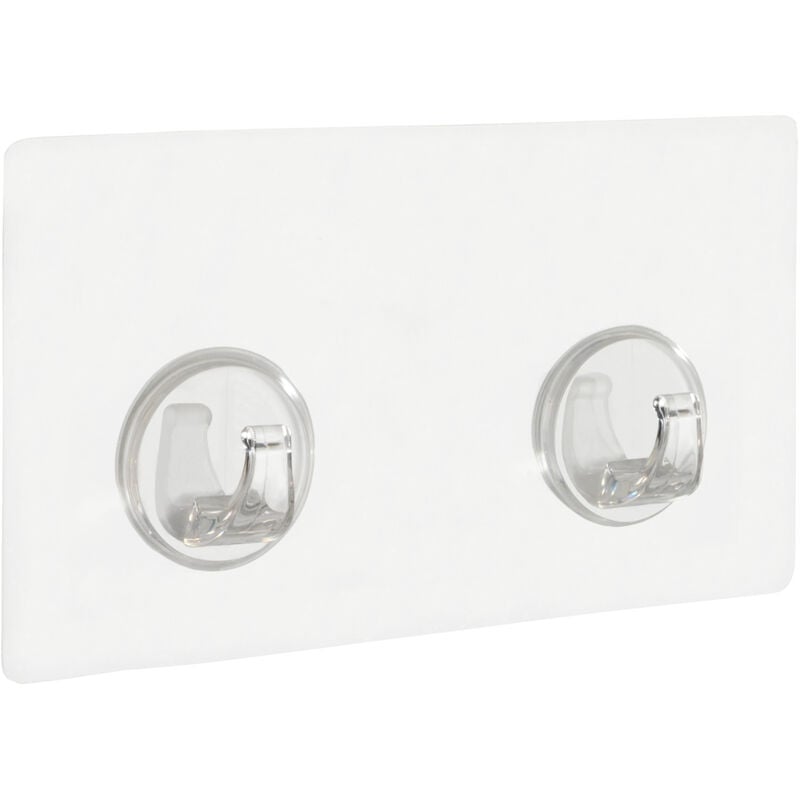 

Colgador con ganchos transparente sin taladrar Static-Loc® - Wenko