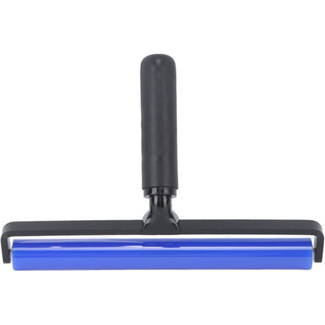 Static Roller Dust Removal Roller Super Sticky Blue Silicone Soft Static Action Cleaner Roller with Black Handle 12in