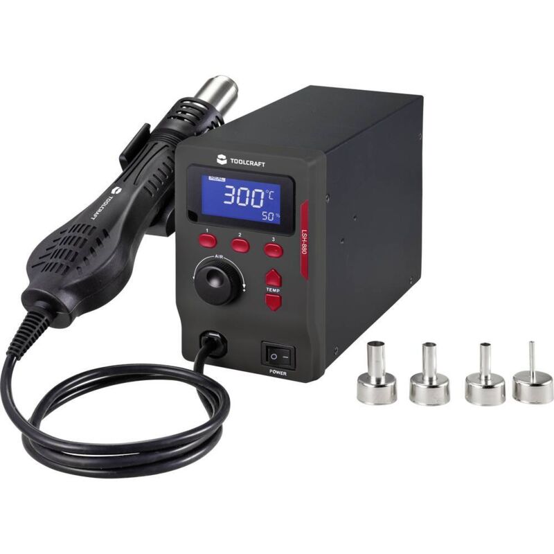 Toolcraft - Station à air chaud LSH-880 numérique 800 w 100 - 500 °c Y798782