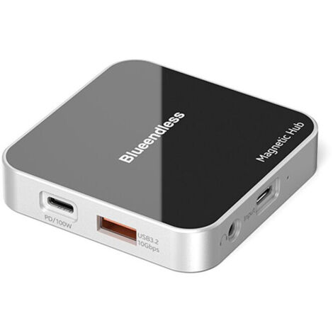 Station d'accueil magnétique 8 en 1 BLUEENDLESS USB 3.2 pour laptop adaptateur multiport