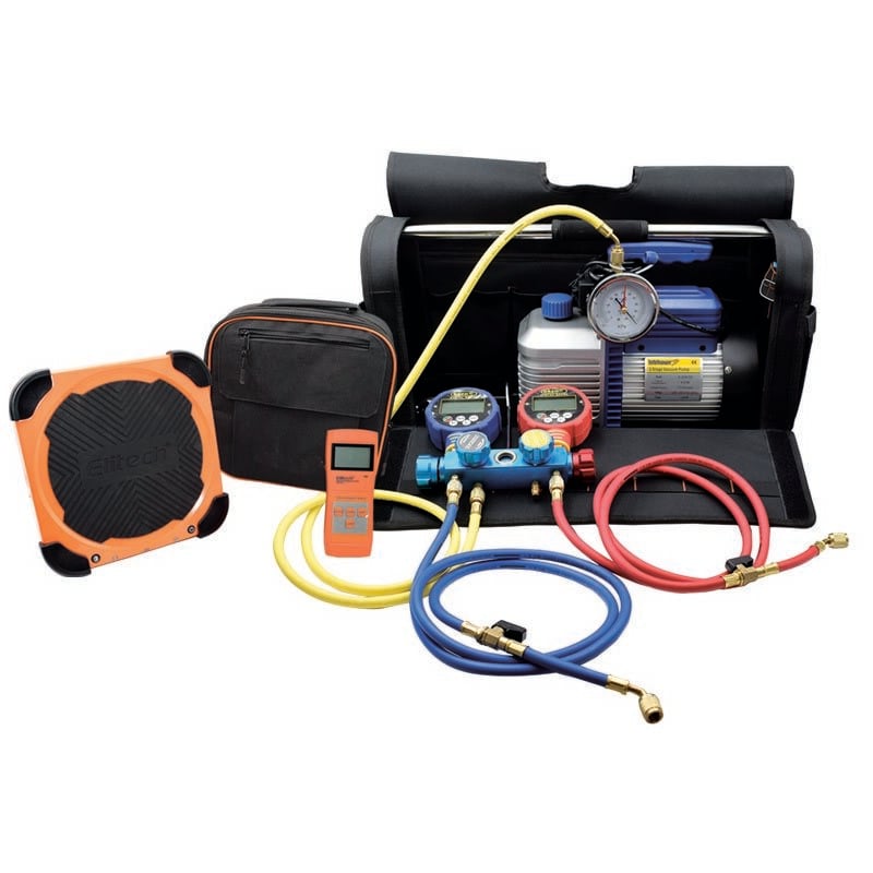 Ferrari Srl - Station d'aspiration et de charge avec unité manométrique numérique et balance numérique comby pour station d'aspiration et de c