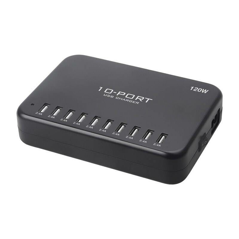 LVSUN 120W Smart 10-Port Station de charge USB 120 W 10x USB-A intérieure X103781