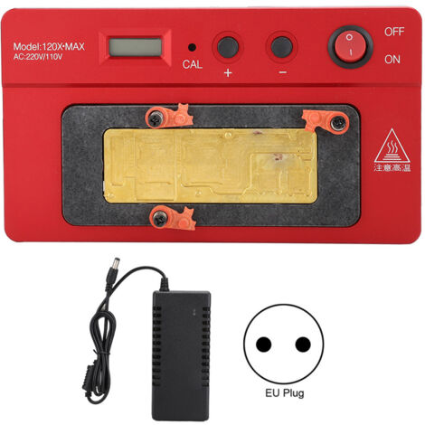 Station de Dessoudage à Chauffage Superposé PPD120X 3 en 1 pour iPhone X/XS/XSMAX, 110-220V EU
