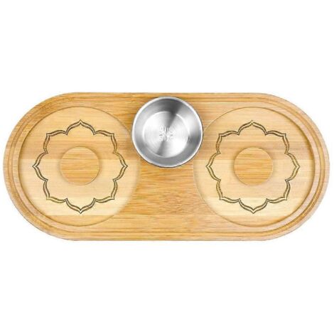 Station de givrage pour bar à domicile, bois, sel, sucre et Tajin, pour givrer les verres à cocktails