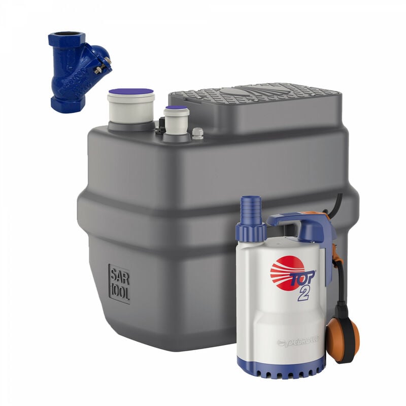 Pedrollo - Station De Relevage Eaux Usées 100l Sar100 Top2 Vortex 6m³/h + Clapet Anti-retour