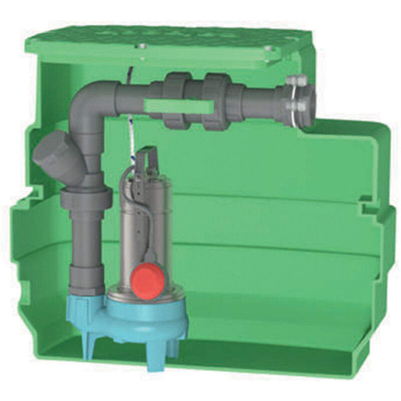 Station Calpeda Cal230 Gqsm 50-13 - Station De Relevage Eau Chargée - 1.10kw 19.5m3/h Mono