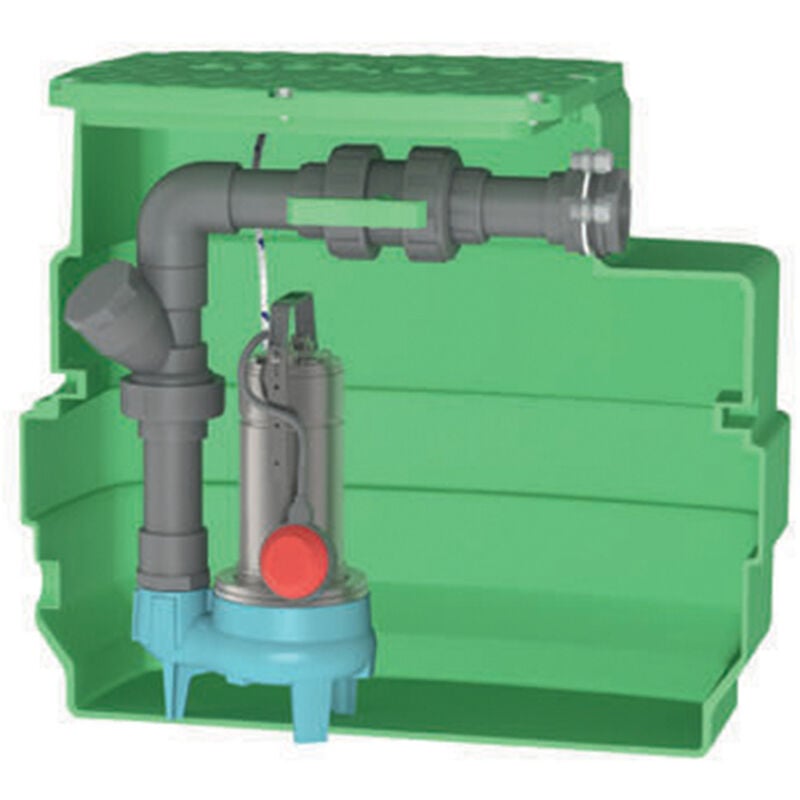 Calpeda - Station Cal230 Gqsm 50-8 - Station De Relevage Eaux Chargées - 0.55kw 13.5m3/h Mono