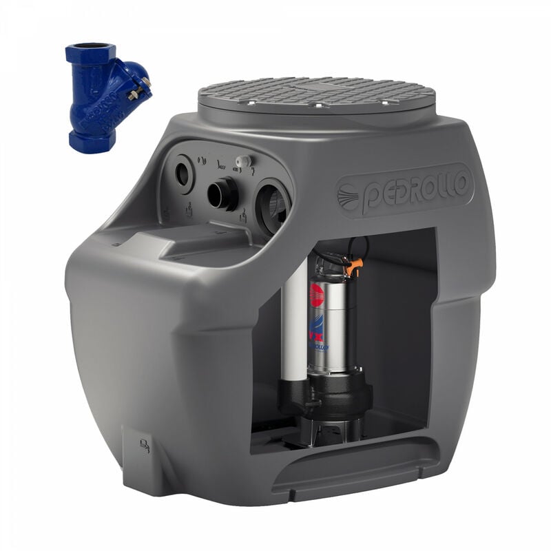 Pedrollo - Station De Relevage Eaux Chargées 250l Sar250 Vxm10/50 18m³/h + Clapet Anti-retour