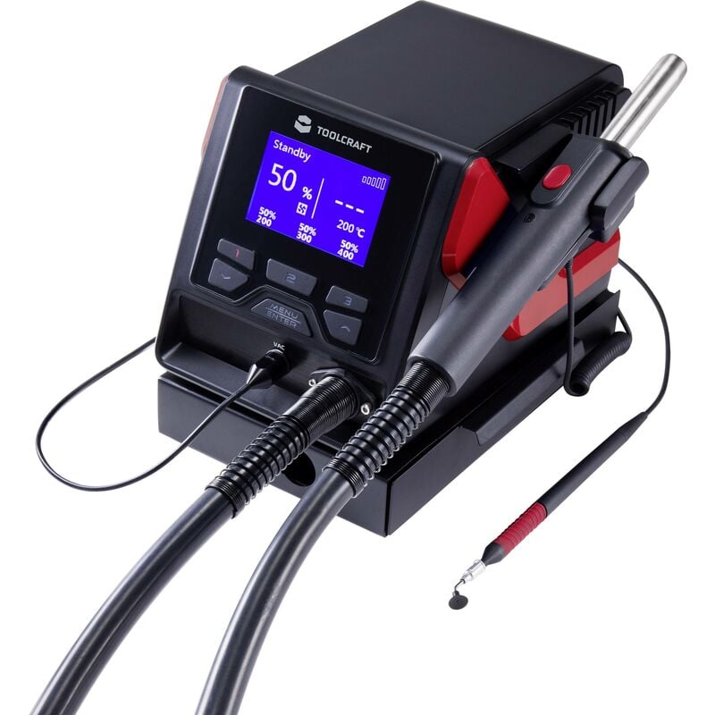 Toolcraft - Station à air chaud TPS-800 numérique 1000 w 100 - 480 °c R227681