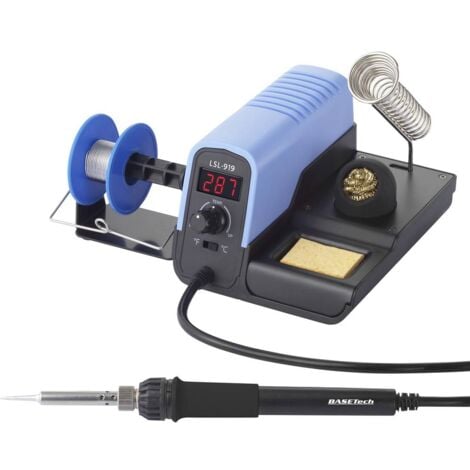 Station de soudage,Basetech LSL-919 numérique 30 W 160 - 480 °C avec étain à souder