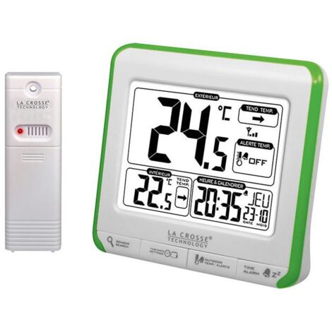 Station de températures pour extérieur – Précision de mesure – Largeur 20cm – Longueur 15cm – WS6811WGREEN