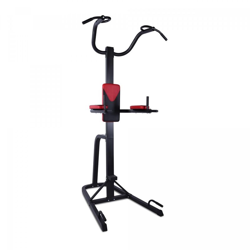 Gorilla Sports - Station de traction multifonction power tower rouge - Chaise romaine