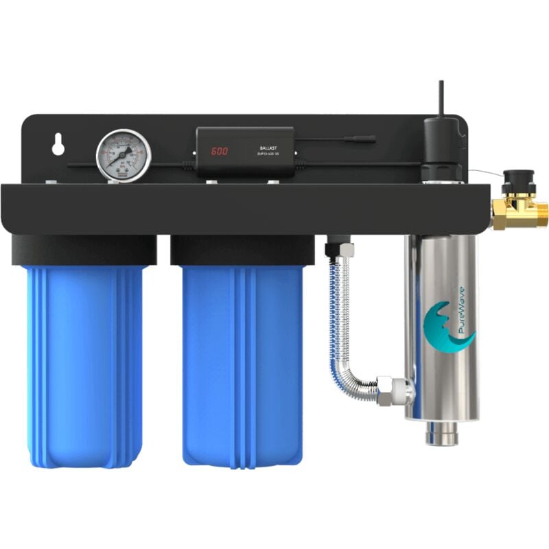 Station de Traitement d'Eau uv 10 pouces double filtration Domestique Premium Desineo pour maison appartement